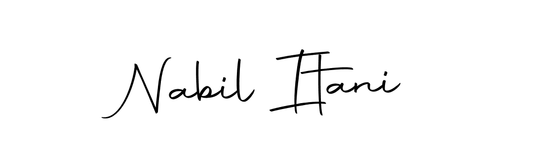 The best way (Autography-DOLnW) to make a short signature is to pick only two or three words in your name. The name Nabil Itani include a total of six letters. For converting this name. Nabil Itani signature style 10 images and pictures png