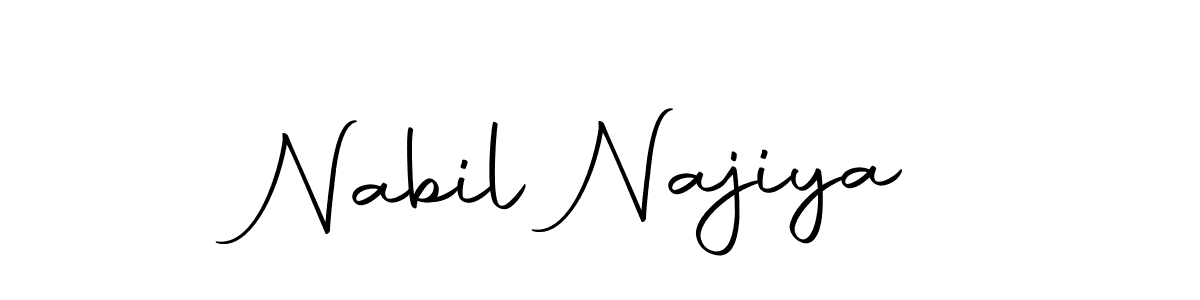 The best way (Autography-DOLnW) to make a short signature is to pick only two or three words in your name. The name Nabil Najiya include a total of six letters. For converting this name. Nabil Najiya signature style 10 images and pictures png