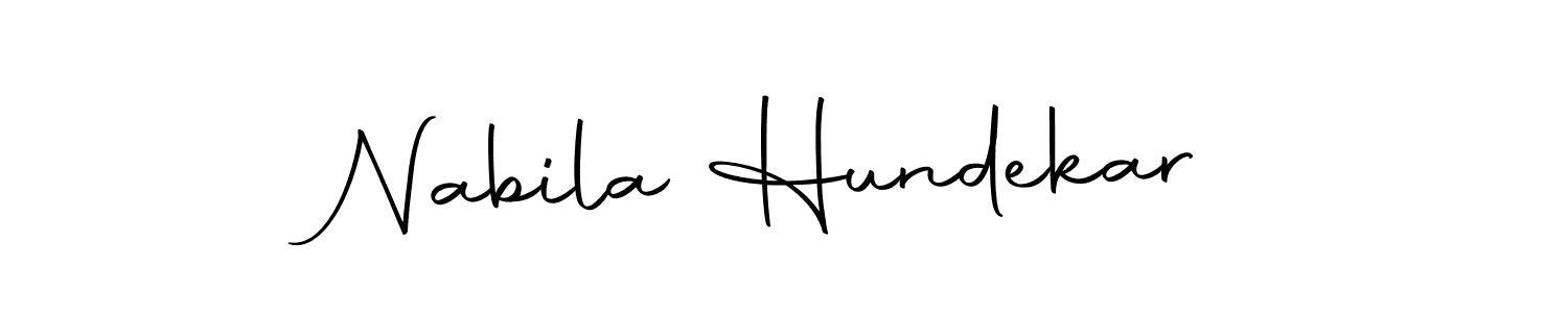 Make a beautiful signature design for name Nabila Hundekar. With this signature (Autography-DOLnW) style, you can create a handwritten signature for free. Nabila Hundekar signature style 10 images and pictures png