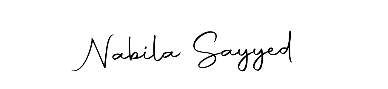 Here are the top 10 professional signature styles for the name Nabila Sayyed. These are the best autograph styles you can use for your name. Nabila Sayyed signature style 10 images and pictures png