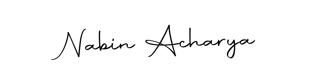 Make a beautiful signature design for name Nabin Acharya. With this signature (Autography-DOLnW) style, you can create a handwritten signature for free. Nabin Acharya signature style 10 images and pictures png