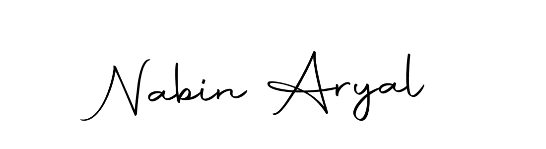 Nabin Aryal stylish signature style. Best Handwritten Sign (Autography-DOLnW) for my name. Handwritten Signature Collection Ideas for my name Nabin Aryal. Nabin Aryal signature style 10 images and pictures png
