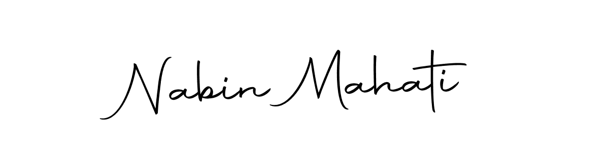 Design your own signature with our free online signature maker. With this signature software, you can create a handwritten (Autography-DOLnW) signature for name Nabin Mahati. Nabin Mahati signature style 10 images and pictures png