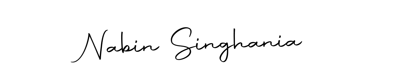 Nabin Singhania stylish signature style. Best Handwritten Sign (Autography-DOLnW) for my name. Handwritten Signature Collection Ideas for my name Nabin Singhania. Nabin Singhania signature style 10 images and pictures png