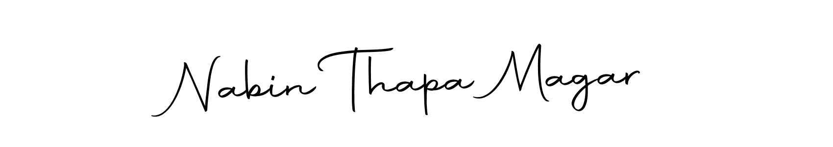 Create a beautiful signature design for name Nabin Thapa Magar. With this signature (Autography-DOLnW) fonts, you can make a handwritten signature for free. Nabin Thapa Magar signature style 10 images and pictures png