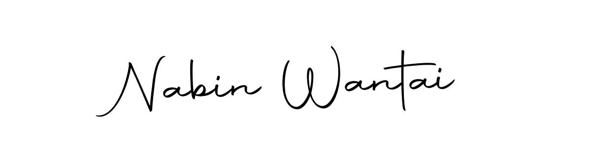 Design your own signature with our free online signature maker. With this signature software, you can create a handwritten (Autography-DOLnW) signature for name Nabin Wantai. Nabin Wantai signature style 10 images and pictures png