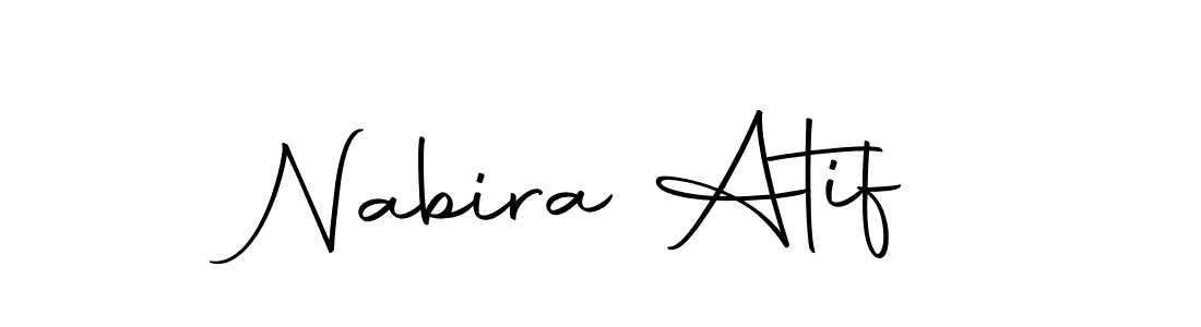 How to make Nabira Atif signature? Autography-DOLnW is a professional autograph style. Create handwritten signature for Nabira Atif name. Nabira Atif signature style 10 images and pictures png