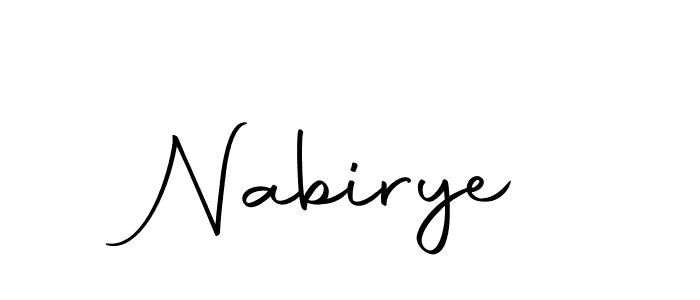 How to make Nabirye signature? Autography-DOLnW is a professional autograph style. Create handwritten signature for Nabirye name. Nabirye signature style 10 images and pictures png