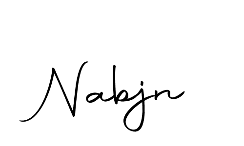 You can use this online signature creator to create a handwritten signature for the name Nabjn. This is the best online autograph maker. Nabjn signature style 10 images and pictures png