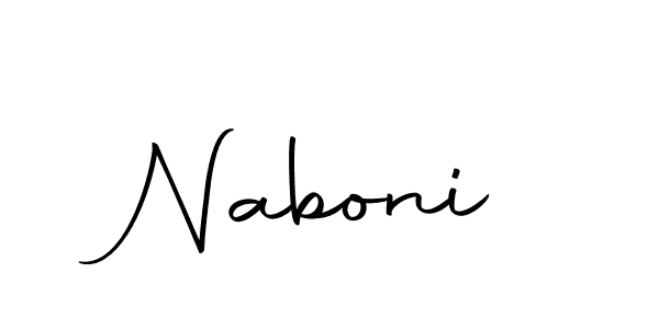 Design your own signature with our free online signature maker. With this signature software, you can create a handwritten (Autography-DOLnW) signature for name Naboni. Naboni signature style 10 images and pictures png