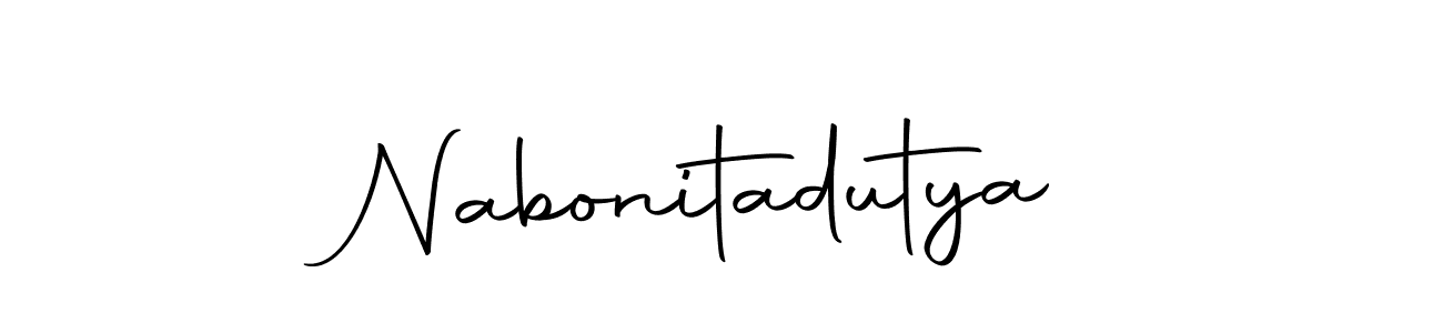 Also we have Nabonitadutya name is the best signature style. Create professional handwritten signature collection using Autography-DOLnW autograph style. Nabonitadutya signature style 10 images and pictures png