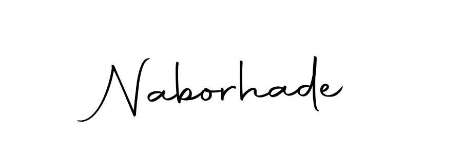 How to make Naborhade name signature. Use Autography-DOLnW style for creating short signs online. This is the latest handwritten sign. Naborhade signature style 10 images and pictures png