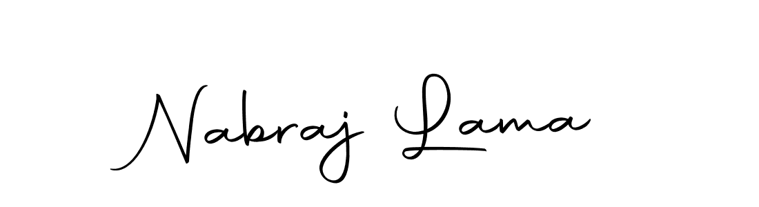 Create a beautiful signature design for name Nabraj Lama. With this signature (Autography-DOLnW) fonts, you can make a handwritten signature for free. Nabraj Lama signature style 10 images and pictures png