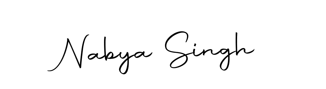 Similarly Autography-DOLnW is the best handwritten signature design. Signature creator online .You can use it as an online autograph creator for name Nabya Singh. Nabya Singh signature style 10 images and pictures png