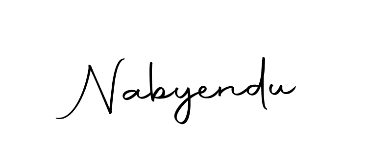 The best way (Autography-DOLnW) to make a short signature is to pick only two or three words in your name. The name Nabyendu include a total of six letters. For converting this name. Nabyendu signature style 10 images and pictures png