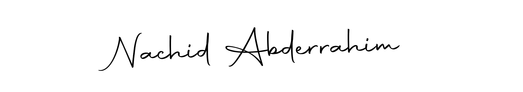 The best way (Autography-DOLnW) to make a short signature is to pick only two or three words in your name. The name Nachid Abderrahim include a total of six letters. For converting this name. Nachid Abderrahim signature style 10 images and pictures png