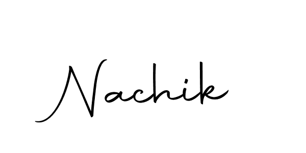 How to make Nachik signature? Autography-DOLnW is a professional autograph style. Create handwritten signature for Nachik name. Nachik signature style 10 images and pictures png