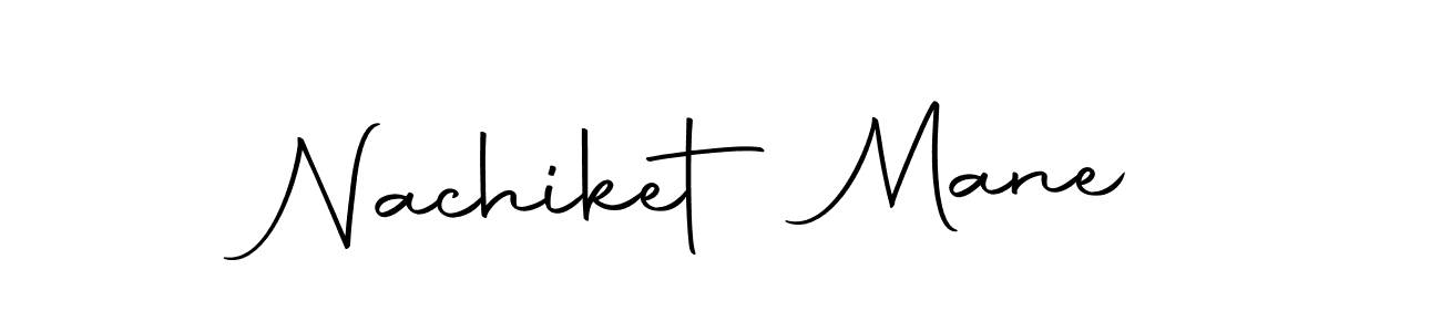 How to make Nachiket Mane name signature. Use Autography-DOLnW style for creating short signs online. This is the latest handwritten sign. Nachiket Mane signature style 10 images and pictures png