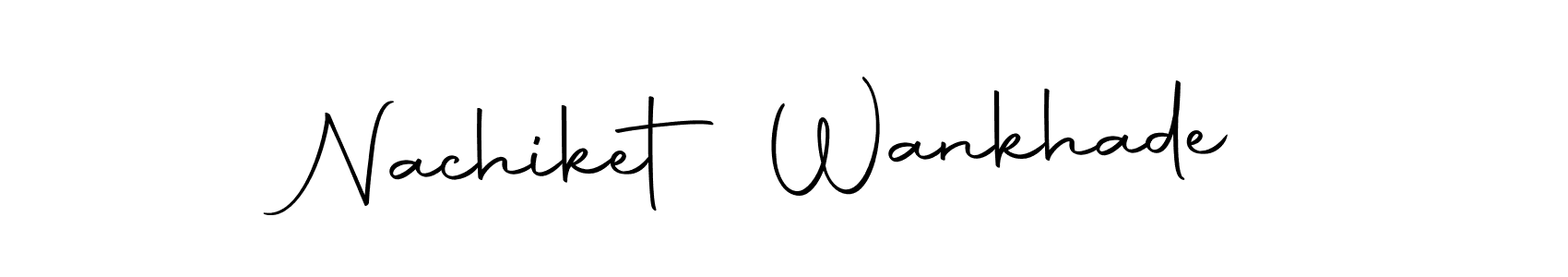 How to make Nachiket Wankhade name signature. Use Autography-DOLnW style for creating short signs online. This is the latest handwritten sign. Nachiket Wankhade signature style 10 images and pictures png