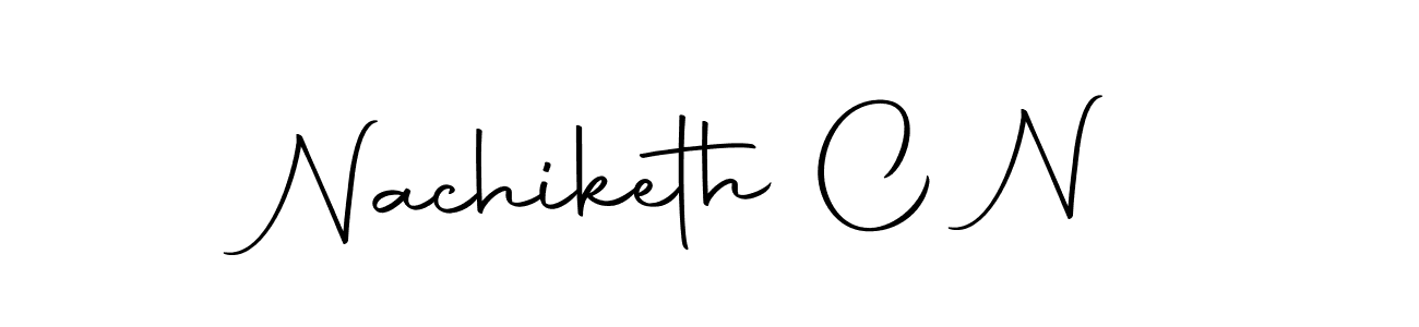 Create a beautiful signature design for name Nachiketh C N. With this signature (Autography-DOLnW) fonts, you can make a handwritten signature for free. Nachiketh C N signature style 10 images and pictures png