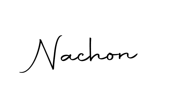 How to make Nachon name signature. Use Autography-DOLnW style for creating short signs online. This is the latest handwritten sign. Nachon signature style 10 images and pictures png