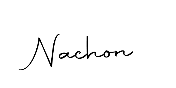 Make a beautiful signature design for name Nachon. With this signature (Autography-DOLnW) style, you can create a handwritten signature for free. Nachon signature style 10 images and pictures png