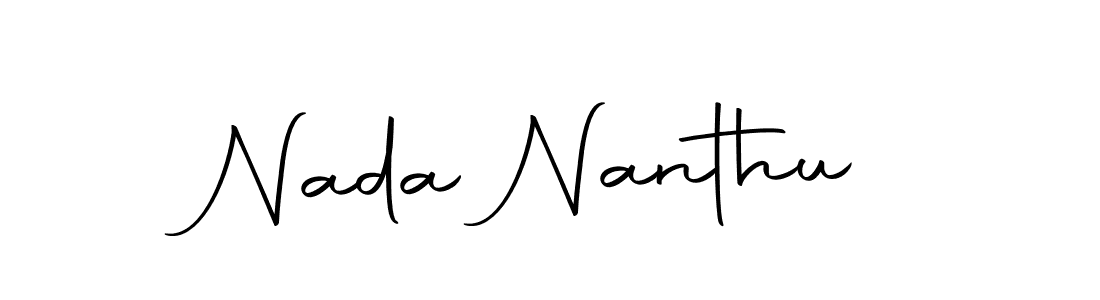 Similarly Autography-DOLnW is the best handwritten signature design. Signature creator online .You can use it as an online autograph creator for name Nada Nanthu. Nada Nanthu signature style 10 images and pictures png