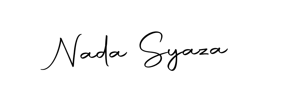 You can use this online signature creator to create a handwritten signature for the name Nada Syaza. This is the best online autograph maker. Nada Syaza signature style 10 images and pictures png