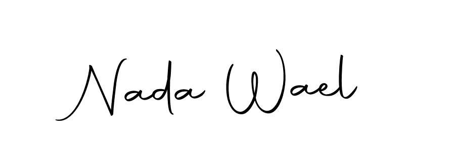 Use a signature maker to create a handwritten signature online. With this signature software, you can design (Autography-DOLnW) your own signature for name Nada Wael. Nada Wael signature style 10 images and pictures png