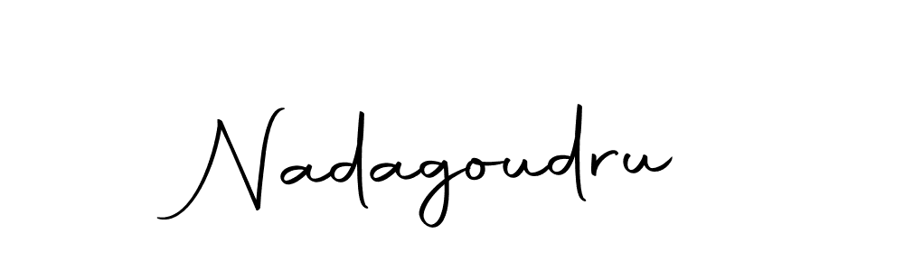 Create a beautiful signature design for name Nadagoudru. With this signature (Autography-DOLnW) fonts, you can make a handwritten signature for free. Nadagoudru signature style 10 images and pictures png