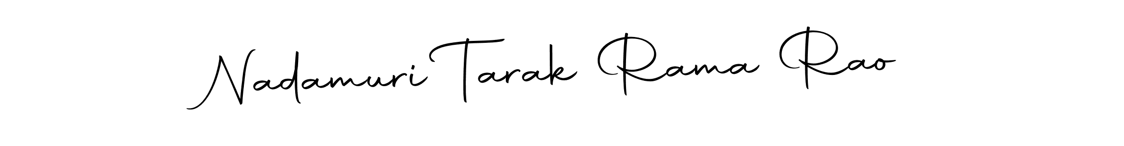 The best way (Autography-DOLnW) to make a short signature is to pick only two or three words in your name. The name Nadamuri Tarak Rama Rao include a total of six letters. For converting this name. Nadamuri Tarak Rama Rao signature style 10 images and pictures png