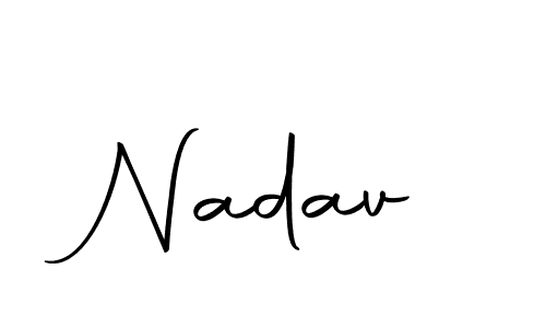 Nadav stylish signature style. Best Handwritten Sign (Autography-DOLnW) for my name. Handwritten Signature Collection Ideas for my name Nadav. Nadav signature style 10 images and pictures png