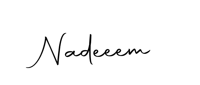 The best way (Autography-DOLnW) to make a short signature is to pick only two or three words in your name. The name Nadeeem include a total of six letters. For converting this name. Nadeeem signature style 10 images and pictures png