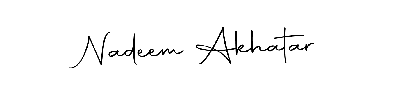 The best way (Autography-DOLnW) to make a short signature is to pick only two or three words in your name. The name Nadeem Akhatar include a total of six letters. For converting this name. Nadeem Akhatar signature style 10 images and pictures png