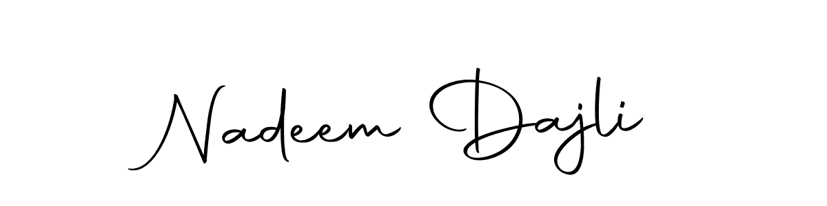 Also we have Nadeem Dajli name is the best signature style. Create professional handwritten signature collection using Autography-DOLnW autograph style. Nadeem Dajli signature style 10 images and pictures png