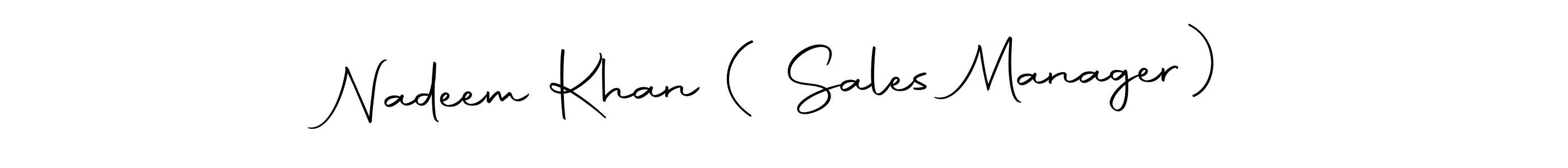Use a signature maker to create a handwritten signature online. With this signature software, you can design (Autography-DOLnW) your own signature for name Nadeem Khan ( Sales Manager). Nadeem Khan ( Sales Manager) signature style 10 images and pictures png