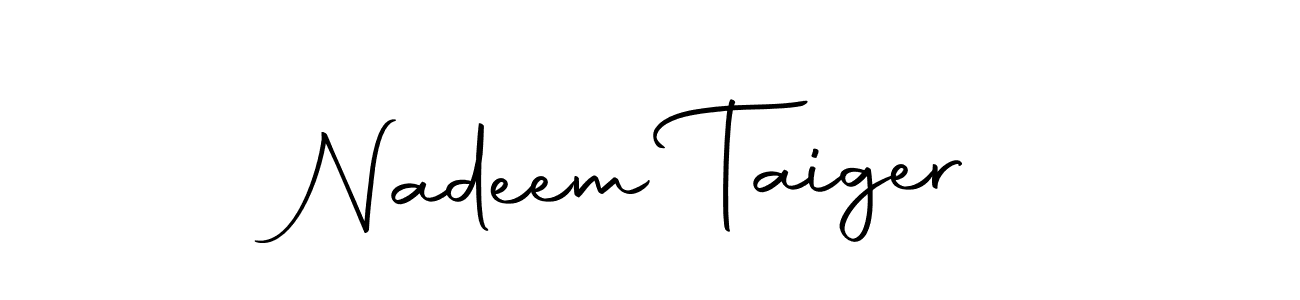 Use a signature maker to create a handwritten signature online. With this signature software, you can design (Autography-DOLnW) your own signature for name Nadeem Taiger. Nadeem Taiger signature style 10 images and pictures png