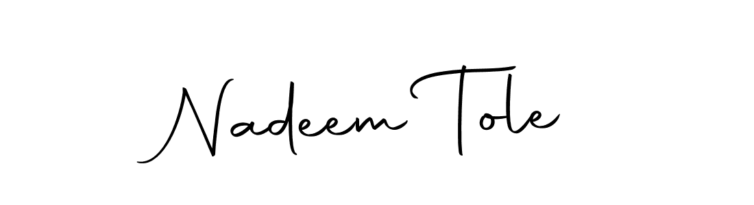 How to make Nadeem Tole signature? Autography-DOLnW is a professional autograph style. Create handwritten signature for Nadeem Tole name. Nadeem Tole signature style 10 images and pictures png