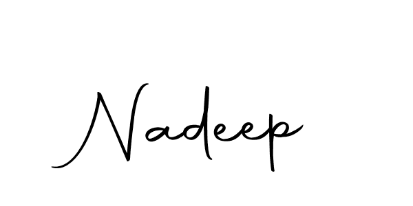 Make a short Nadeep signature style. Manage your documents anywhere anytime using Autography-DOLnW. Create and add eSignatures, submit forms, share and send files easily. Nadeep signature style 10 images and pictures png