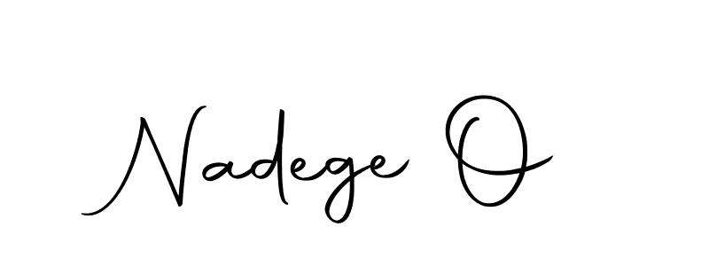 Nadege O stylish signature style. Best Handwritten Sign (Autography-DOLnW) for my name. Handwritten Signature Collection Ideas for my name Nadege O. Nadege O signature style 10 images and pictures png