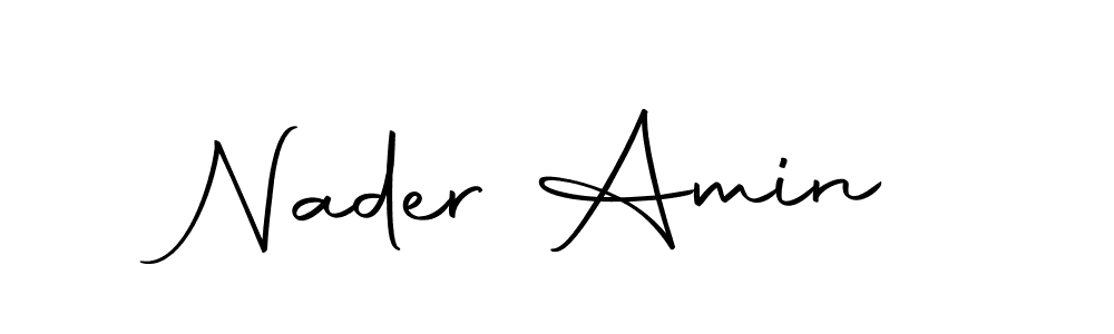 Create a beautiful signature design for name Nader Amin. With this signature (Autography-DOLnW) fonts, you can make a handwritten signature for free. Nader Amin signature style 10 images and pictures png