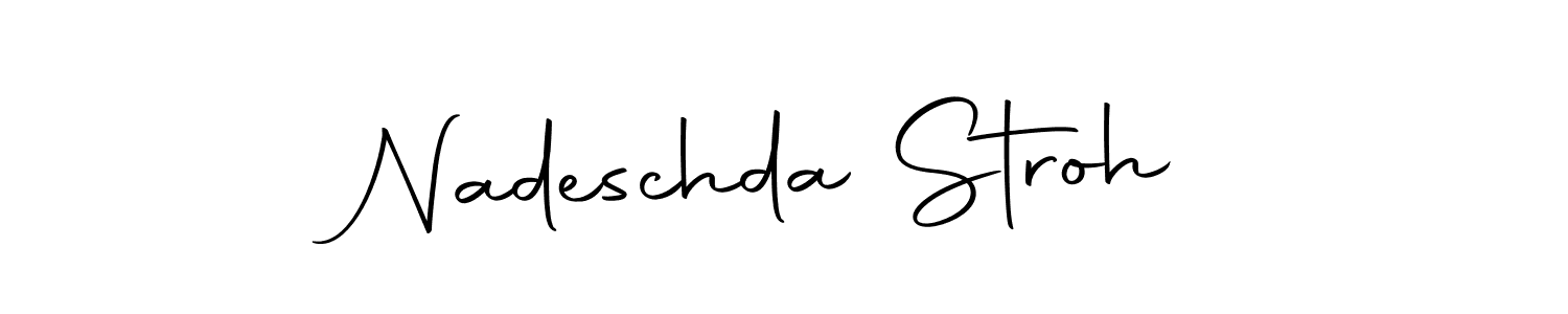Make a short Nadeschda Stroh signature style. Manage your documents anywhere anytime using Autography-DOLnW. Create and add eSignatures, submit forms, share and send files easily. Nadeschda Stroh signature style 10 images and pictures png