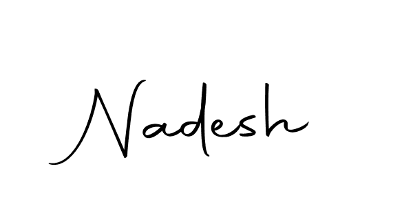 The best way (Autography-DOLnW) to make a short signature is to pick only two or three words in your name. The name Nadesh include a total of six letters. For converting this name. Nadesh signature style 10 images and pictures png