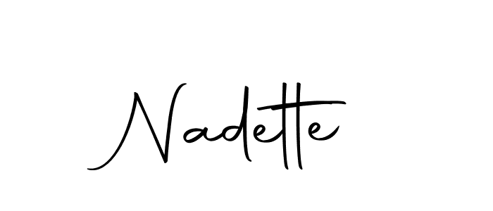 Similarly Autography-DOLnW is the best handwritten signature design. Signature creator online .You can use it as an online autograph creator for name Nadette. Nadette signature style 10 images and pictures png