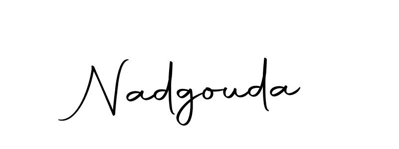 Use a signature maker to create a handwritten signature online. With this signature software, you can design (Autography-DOLnW) your own signature for name Nadgouda. Nadgouda signature style 10 images and pictures png
