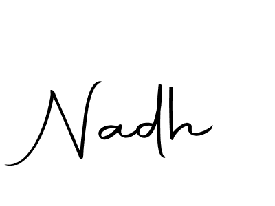 How to make Nadh signature? Autography-DOLnW is a professional autograph style. Create handwritten signature for Nadh name. Nadh signature style 10 images and pictures png