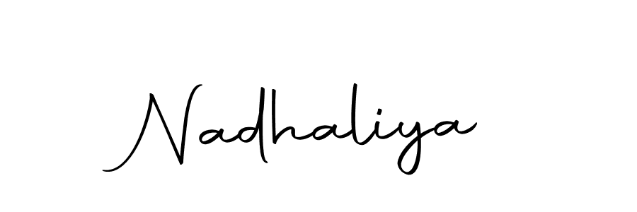 if you are searching for the best signature style for your name Nadhaliya. so please give up your signature search. here we have designed multiple signature styles  using Autography-DOLnW. Nadhaliya signature style 10 images and pictures png