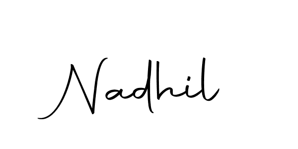 The best way (Autography-DOLnW) to make a short signature is to pick only two or three words in your name. The name Nadhil include a total of six letters. For converting this name. Nadhil signature style 10 images and pictures png