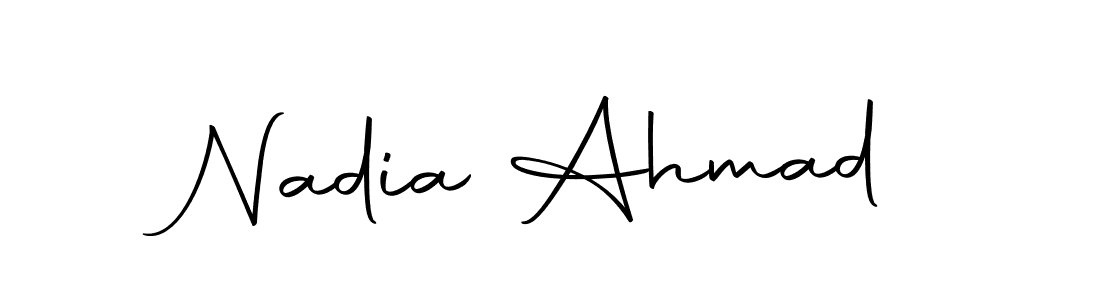 Similarly Autography-DOLnW is the best handwritten signature design. Signature creator online .You can use it as an online autograph creator for name Nadia Ahmad. Nadia Ahmad signature style 10 images and pictures png