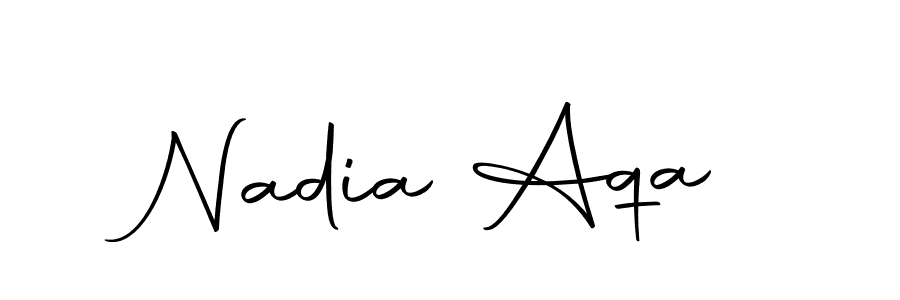 How to make Nadia Aqa signature? Autography-DOLnW is a professional autograph style. Create handwritten signature for Nadia Aqa name. Nadia Aqa signature style 10 images and pictures png